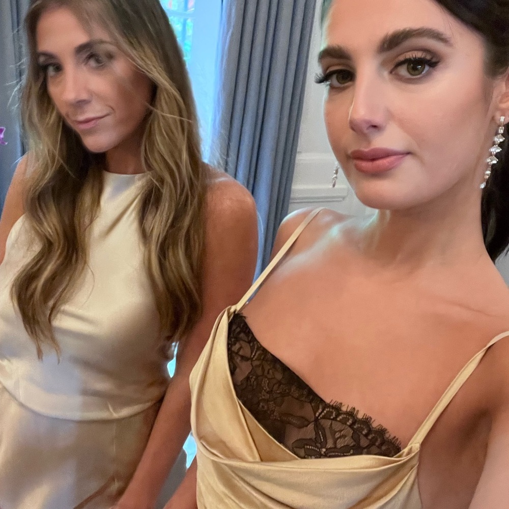 Fame and Partners Gold Wedding Dress - Picture 2 of 4